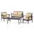 4 - Person Patio Conversation Set with Cushions-951048167