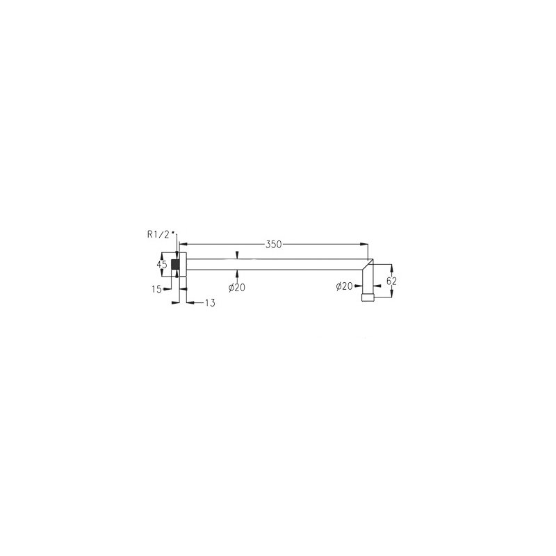 Shirl Wall Mounted Shower Arm