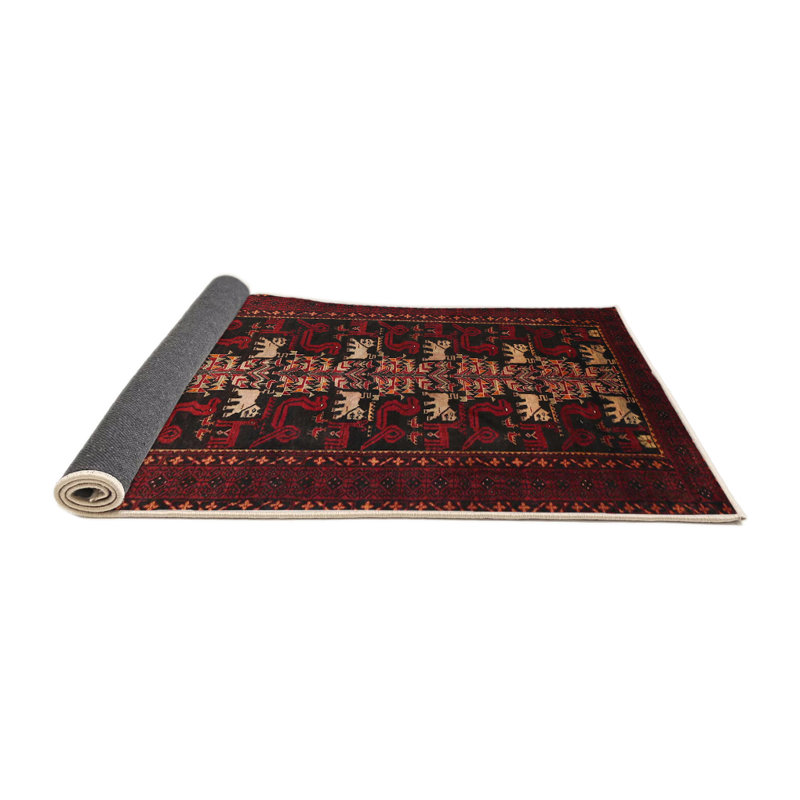 Tapis rouge à motif sud-ouest, Rond 7 pi