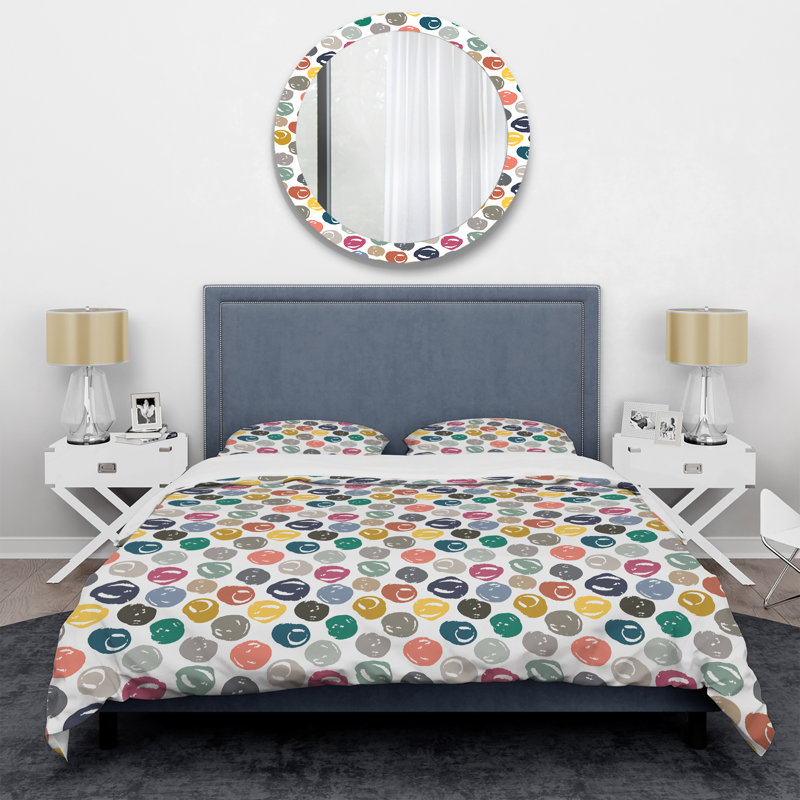 Ensemble de housse de couette en microfibre gris / noir / vert 3 pièces, Housse de couette pour très grand lit et 2 très