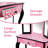Teamson Kids Fashion Prints Animal Wooden Vanity Table & Stool with Mirror for Pretend Play Makeup-202876383