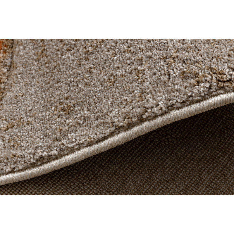 Catalino Rectangle Abstract Area Rug, Beige/Orange, Rectangle 120 cm x 170 cm