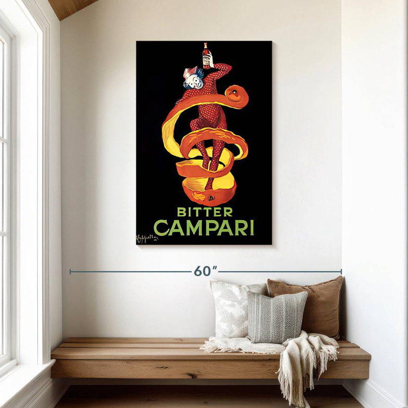 Tergel Bitter Campari, 45" H x 30" W
