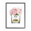 « mode motif fleur rose », impression sur toile