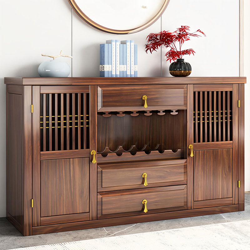 New Chinese-style solid wood sideboard cabinet