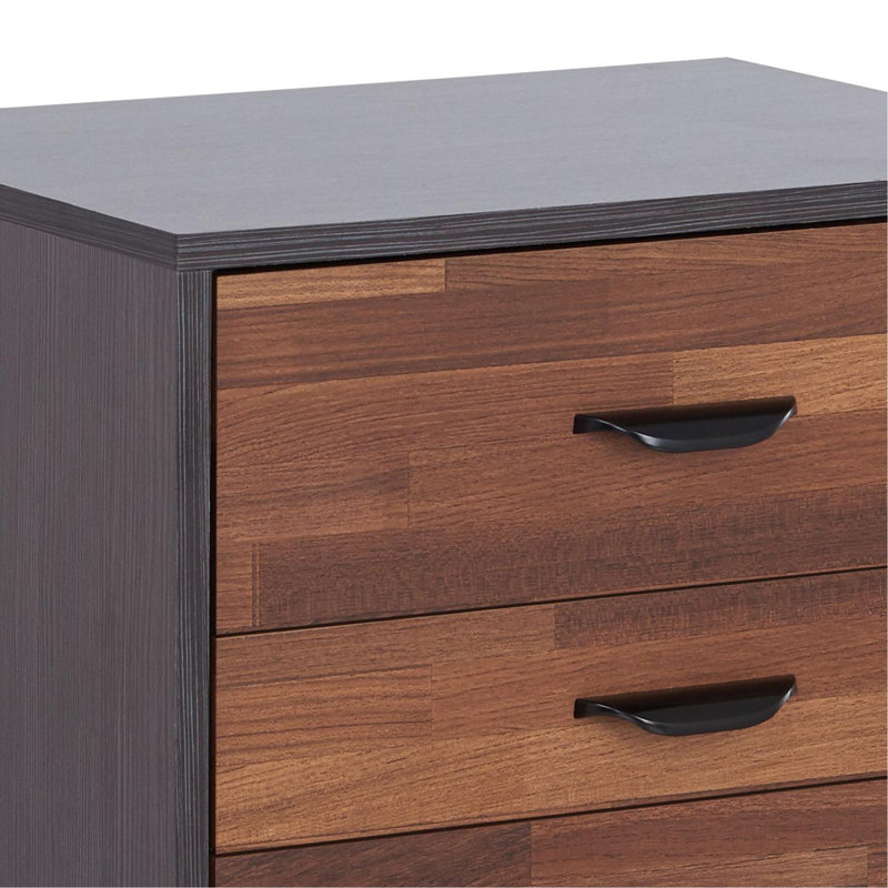 Mottla 20'' W Nightstand, Brown/Black