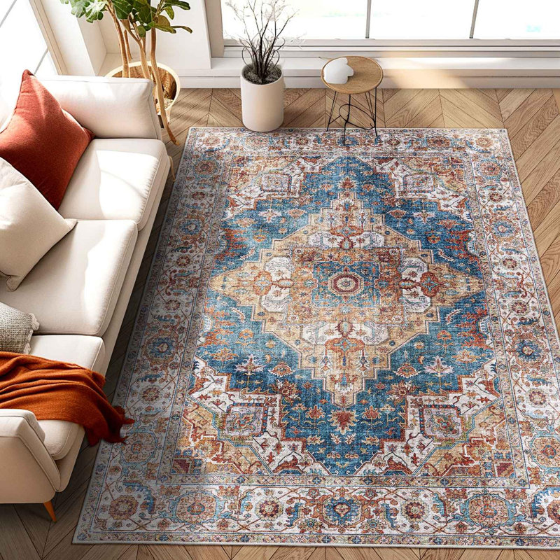 Tapis persan antidérapant 5 x 7
