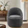 Lawandra Modern Upholstered Swivel Barrel Chair