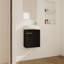 Meuble-lavabo de 16 po avec portes et lavabo à fermeture douce pour petits espaces | Idée de cadeau