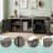 47" 3-Door Shoe Storage Cabinet-1536041089
