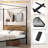 Willowdean Metal Canopy Bed-1118942264