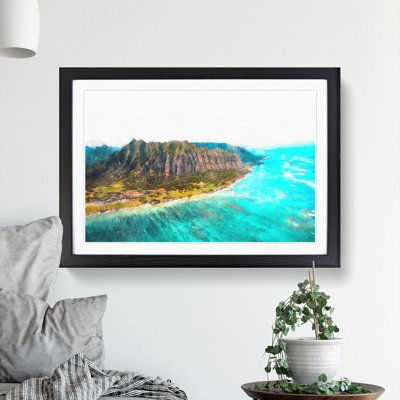 View of Honolulu in Hawaii - Picture Frame Graphic Art