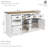 52" Solid Pine Sideboard Cabinet with 3 Doors 3 Drawers and Adjustable Shelf-1569839278