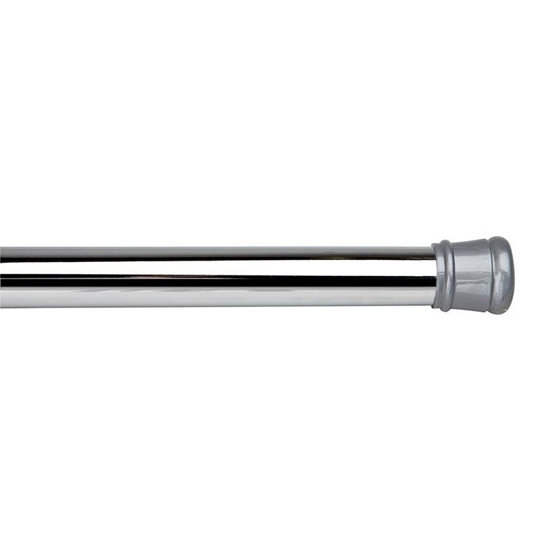 Adjustable Chrome Tension Shower Curtain Rod 42-72 Inches