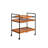 Serving Cart With Stemware Rack For Home Enhancement