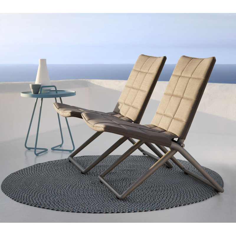 On-the-Move Outdoor Round Side Table, Taupe, 20.5"