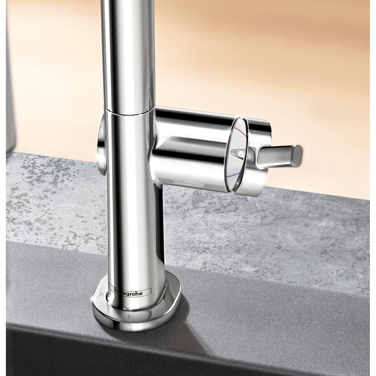 Hansgrohe Talis N O-Style Pull-Down Faucet, Brushed/Black/Chrome