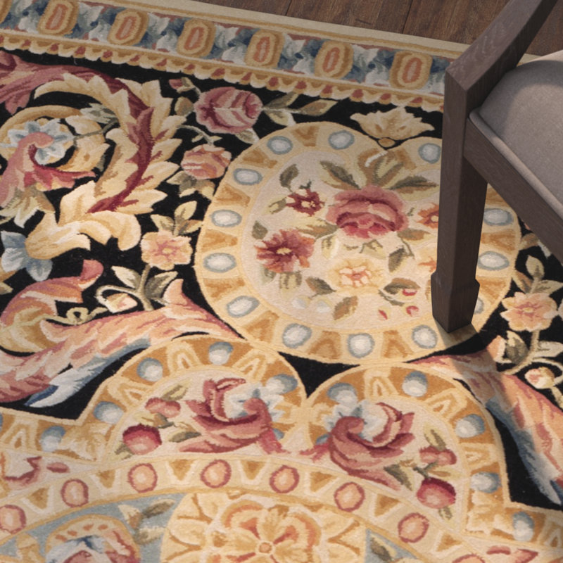 Tapis oriental en laine touffeté à la main Priscila, 6' x 9'