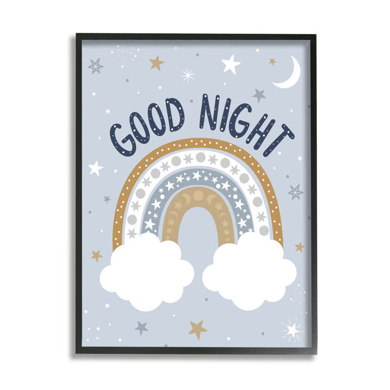 Good Good, H 16 po x l 20 po, Giclée encadrée noir minuit