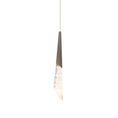 Solitude 1 Light Crystal LED Mini Pendant