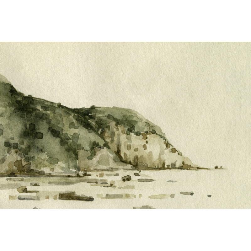 Coastal Hills I by Emma Caroline - Wrapped Canvas Painting, 30.48cm H x 45.72cm W