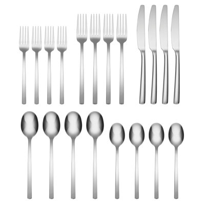 Cambridge Beacon Satin 20-Piece Flatware Set
