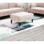 Magnifique repose-pieds rose en tissu Morgan-983705232
