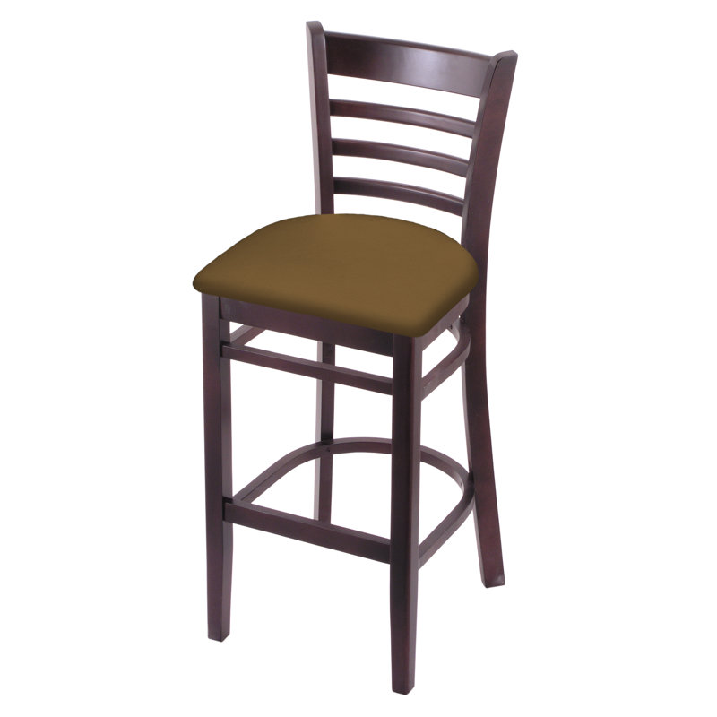 30" Bar Stool, Dark Cherry, Canter Saddle
