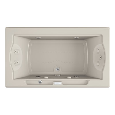 Fuzion® 72" x 42" Drop in/Undermount Combination Acrylic Bathtub