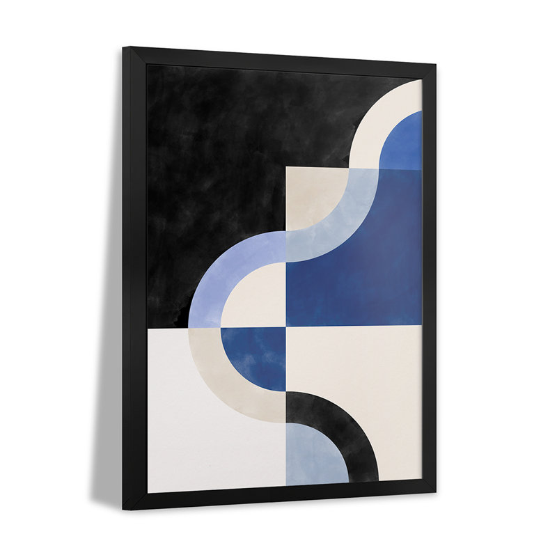 «Curved Harmony» - reproduction d'art murale - affiche de galerie, H 32 po x l 24 po