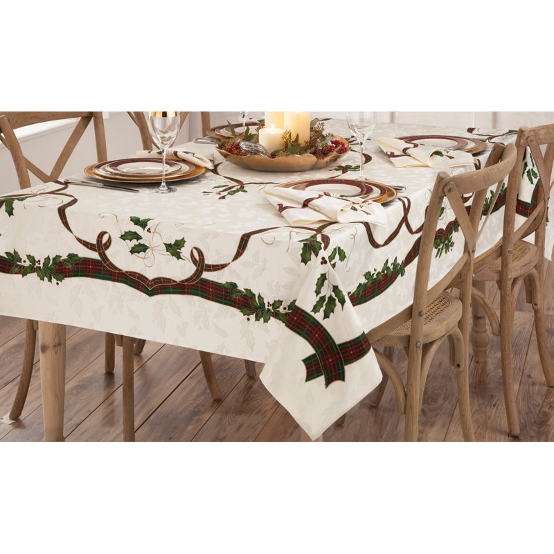 Lenox Holiday Nouveau Tablecloth, 140" Rectangle