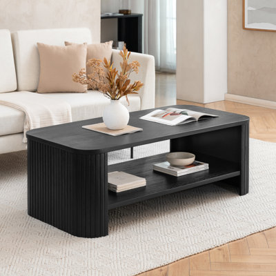 Carlton Solid Wood Coffee Table by Latitude Run