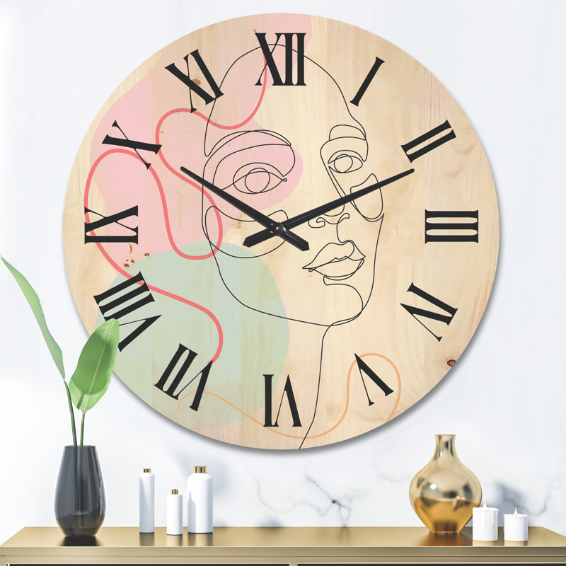 Horloge murale en bois, Grand