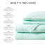 Ensemble de 3 draps simples, 100% molleton, toucher à la main, boulochage, non pelucheux, entretien sans effort