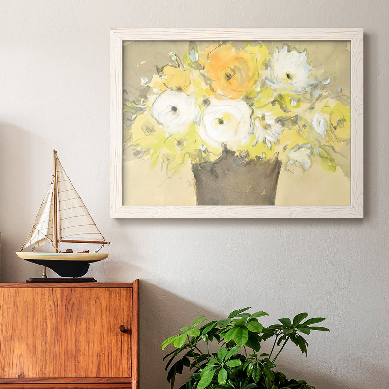 " Table Bouquet I ", White, 28" H x 42" W