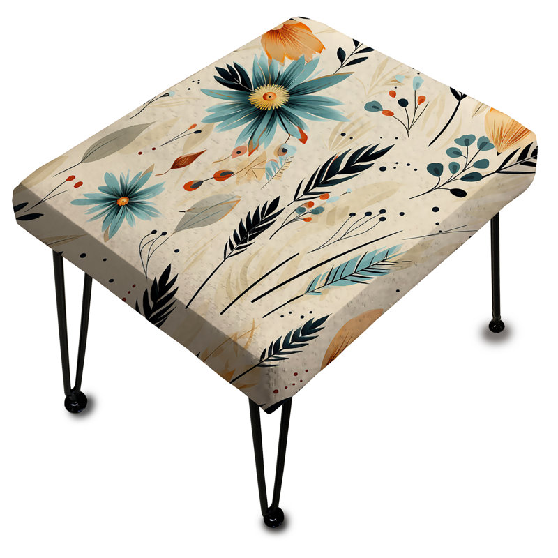 Tribal Oasis Boho Pattern - Boho Rectangle Ottoman
