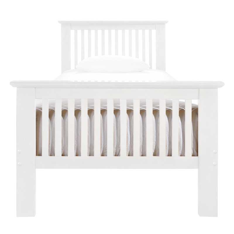 Labrosse Solid Wood Bed, Single (3'), White