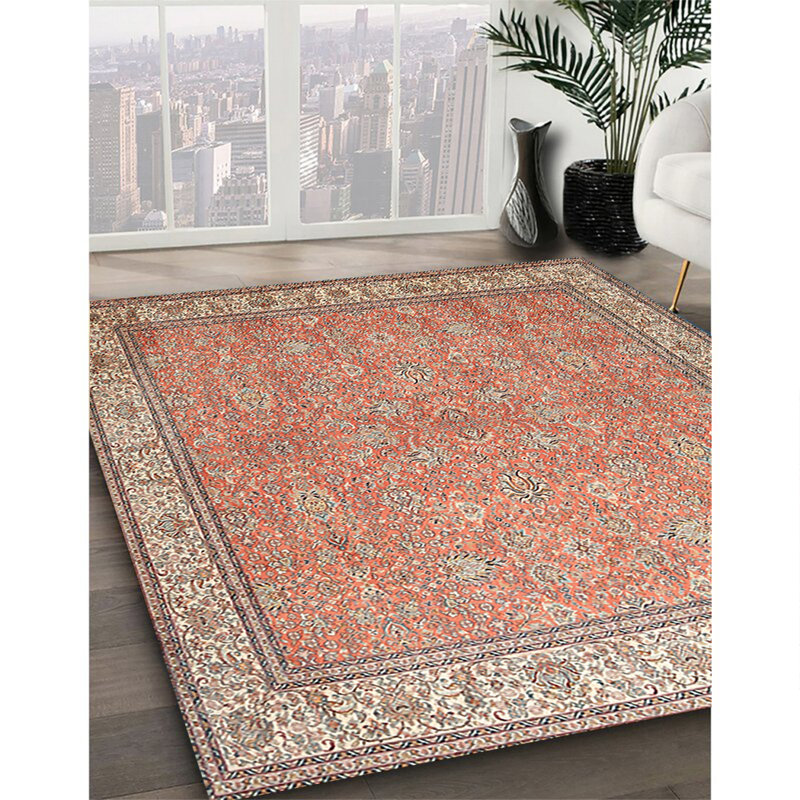 Tapis 100% traditionnel lavable à la machine 379, Rectangle 7 pi x 9 pi