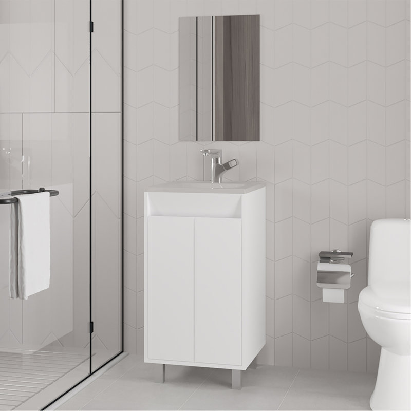 Armoire, salle de bain (PAS DE ROBINET INCLUS), White, White
