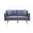 Fabric 56.5'' Reception Loveseat