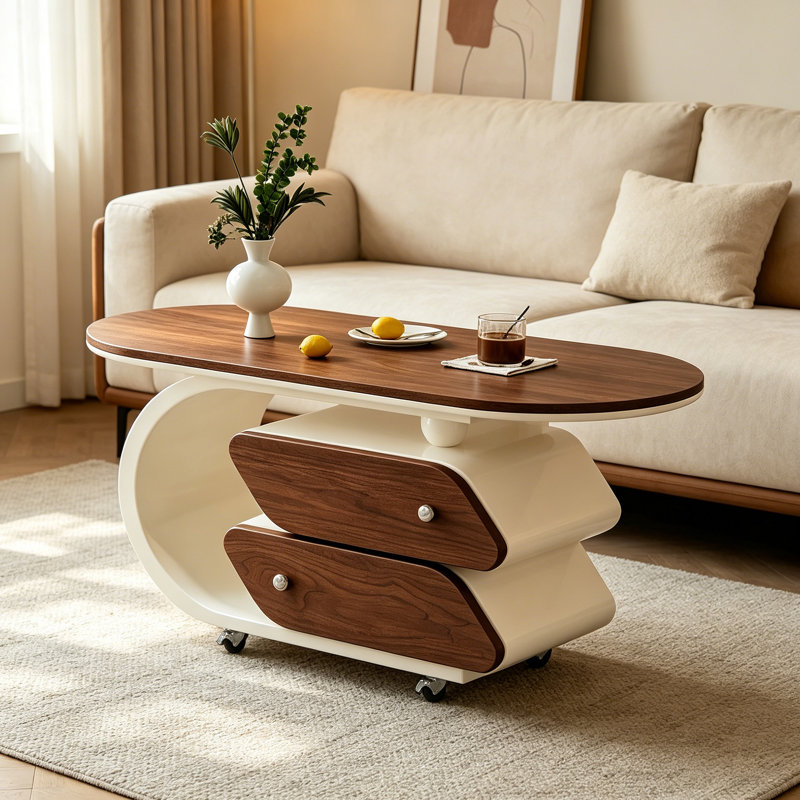 Razo, Nut-Brown/White, 19.68" H x 35.43" W x 17.71" D