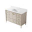 Ensemble de meuble-lavabo simple 48 po avec comptoir en quartz Carrera