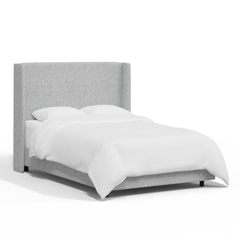 Tilly Upholstered Bed, Zuma Pumice Textured Linen, Twin