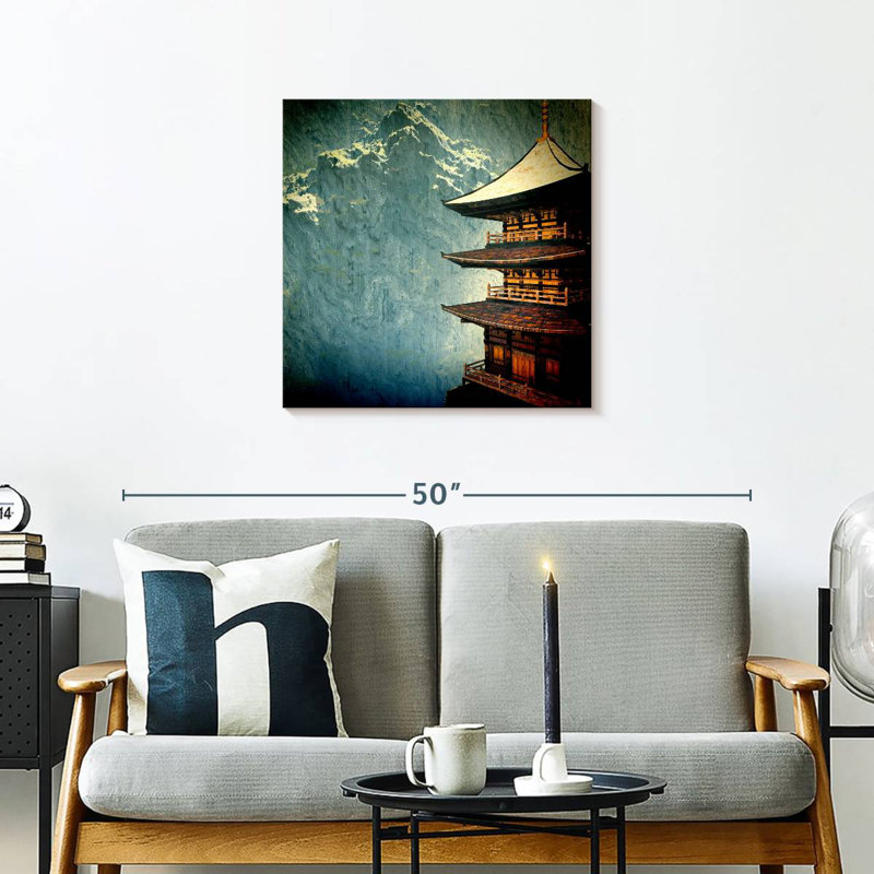 Temple bouddhiste zen Adella, H 24 po x l 24 po