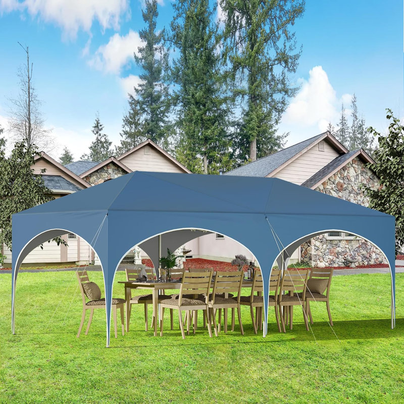 Breyawna 5.83 x 2.93m Metal Party Tent, Blue