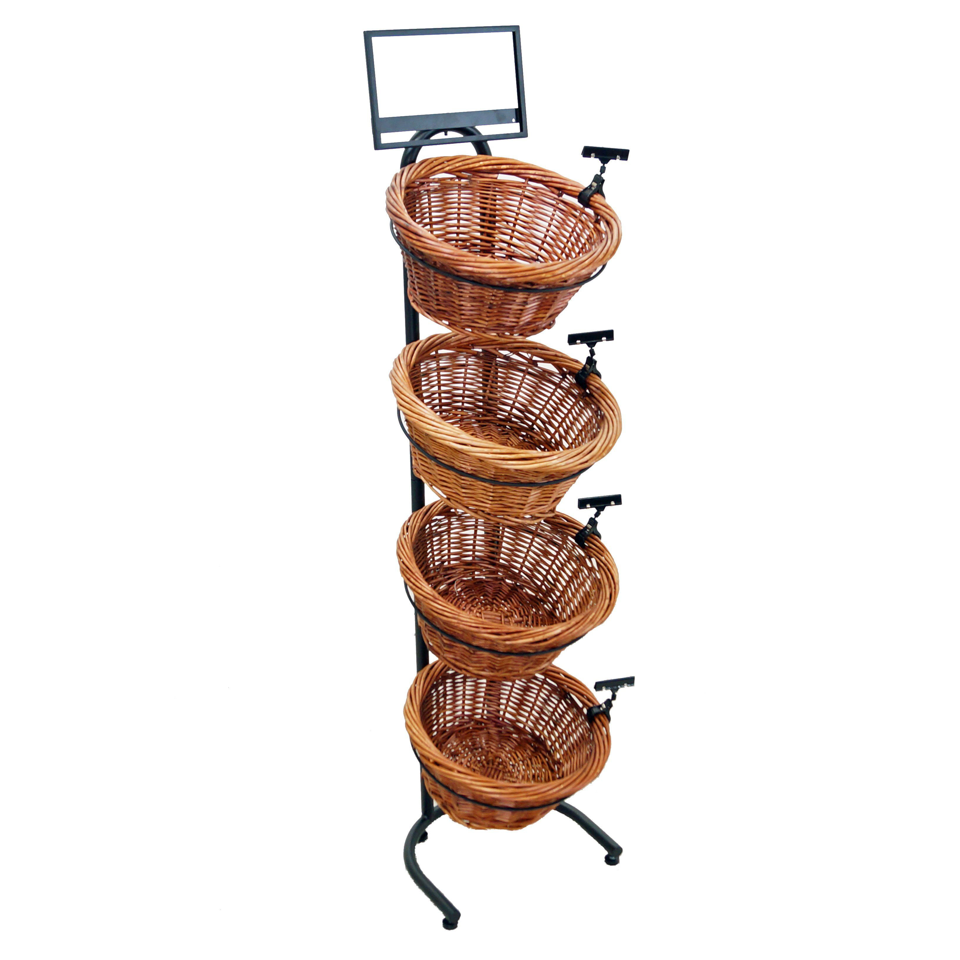 Mobile Merchandisers Wicker/Rattan Basket | Wayfair