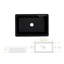 MEJE 508mm W Ceramic Kitchen Sink