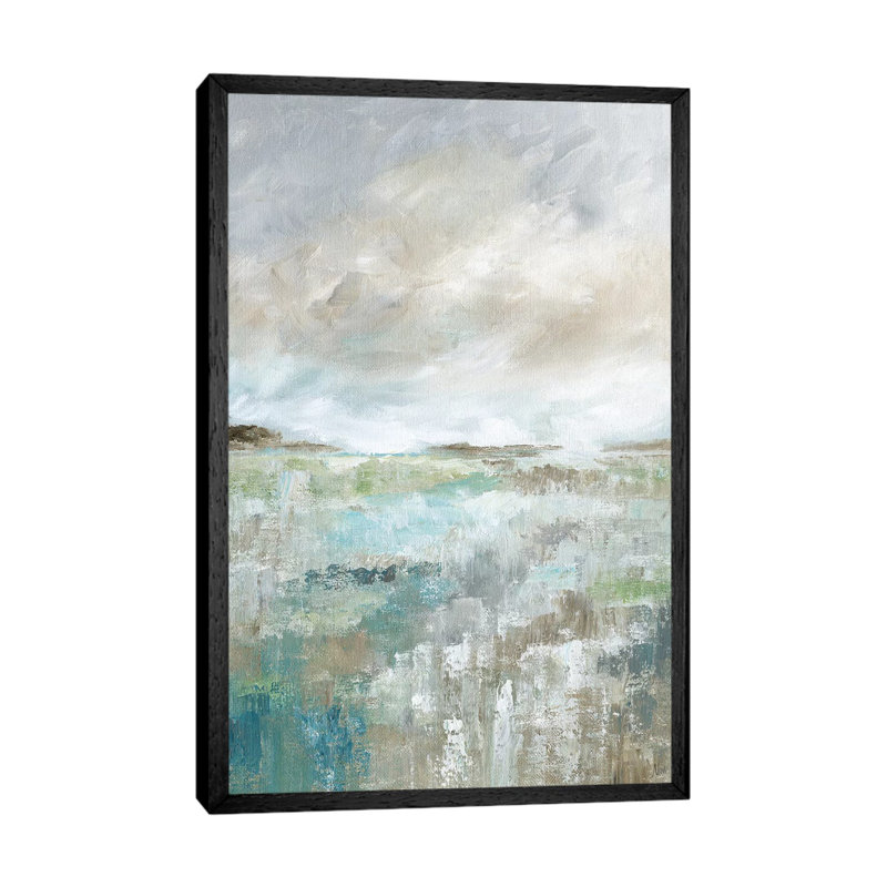 Soft Vista II by Nan - Painting on Canvas, Black Framed, 152.5 cm H x 101.5 cm W