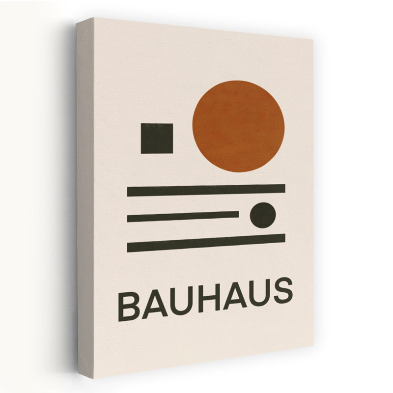 Impression d'art contemporain abstrait géométrique Bauhaus, H 18 po x l 12 po