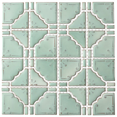 Hudson Moonbeam 11-7/8 In. X 11-7/8 In. Porcelain Mosaic Tile